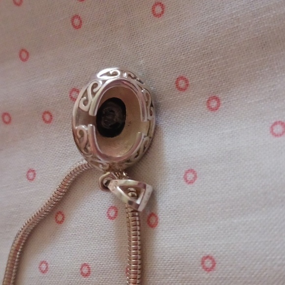 Vintage 925 Silver Onyx Stone Crystal Pendant Necklace - Picture 9 of 10